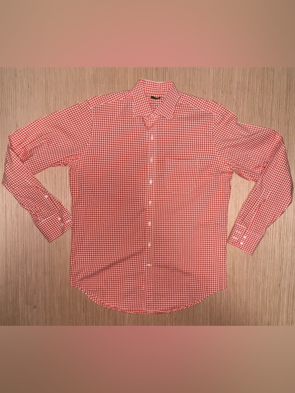 Sid Mashburn Red Gingham Button-Down Shirt